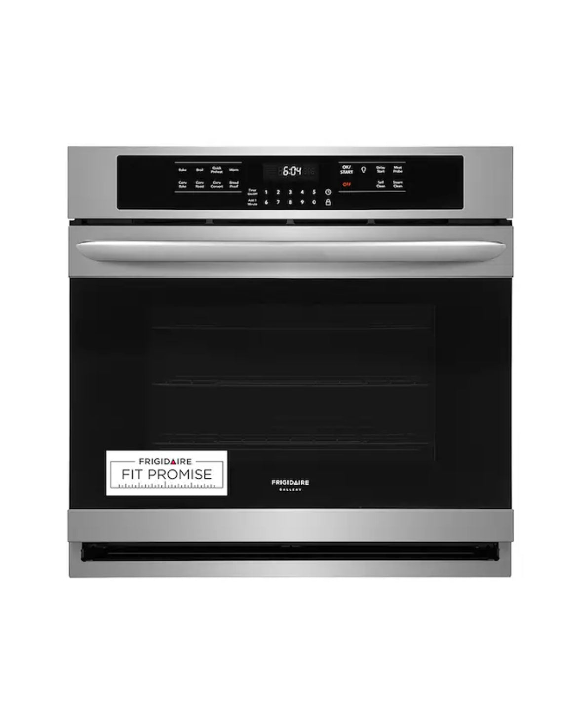 Frigidaire Gallery 30 inch Single Electric Wall Oven True Convection and Self + Steam Cleaning (Fingerprint Resistant Stainless Steel)