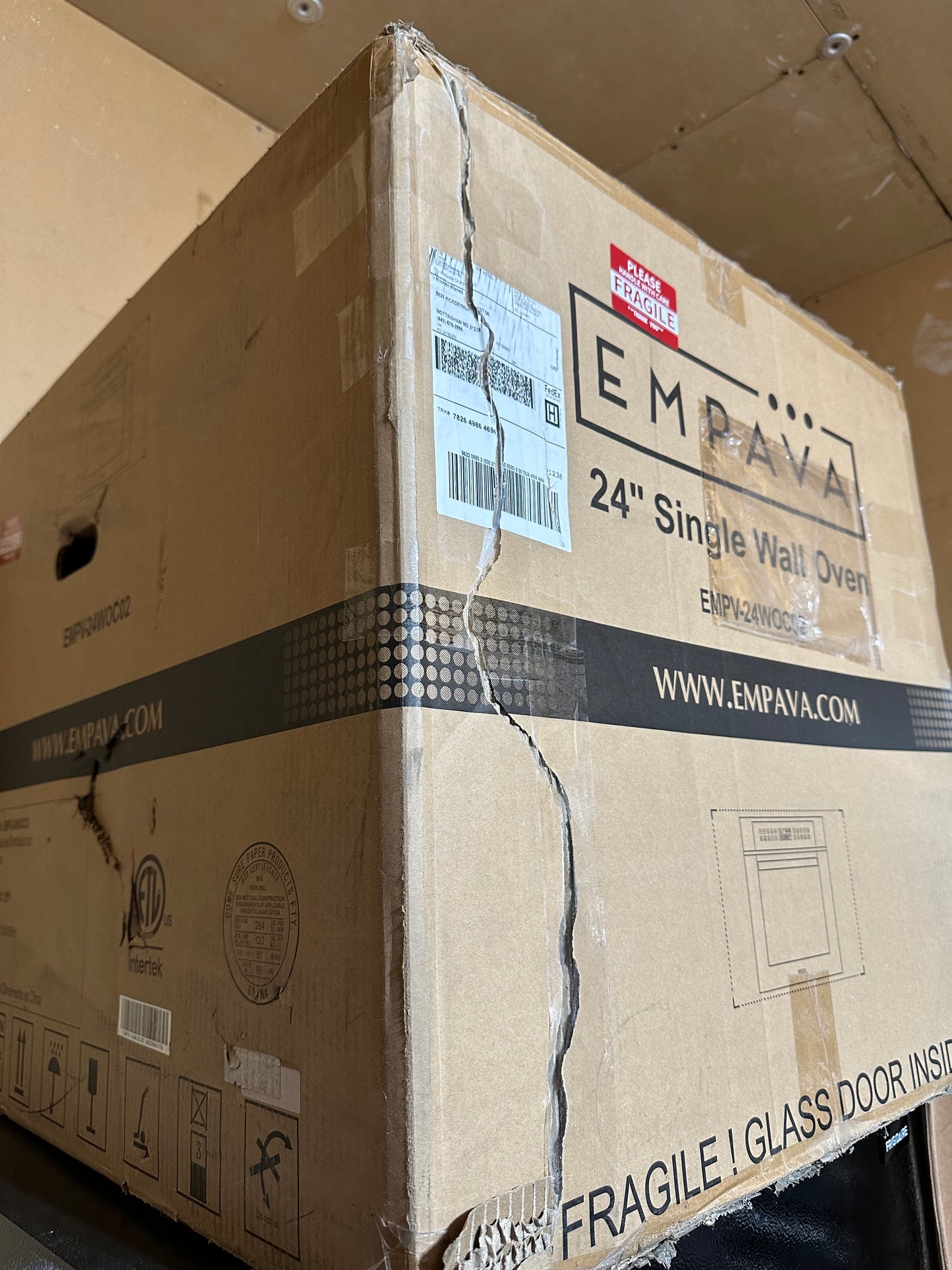 Empava 24-in Single Electric Wall Oven Single-fan (Stainless Steel)