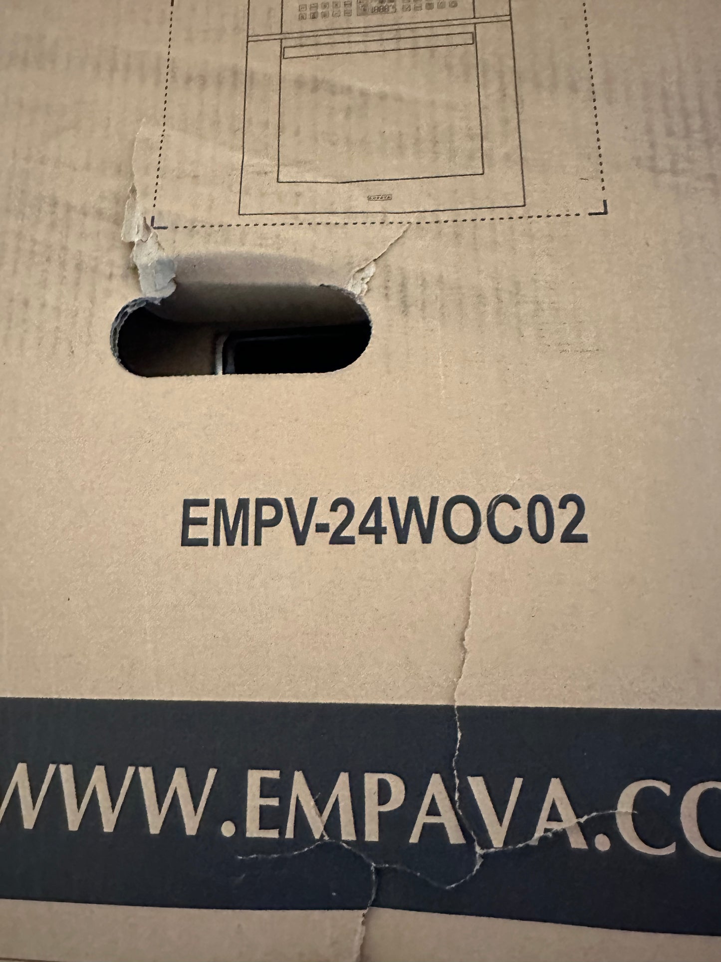 Empava 24-in Single Electric Wall Oven Single-fan (Stainless Steel)