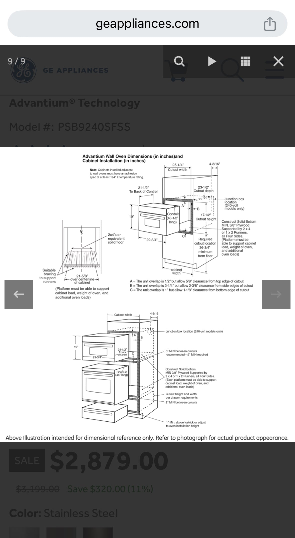 GE Profile 30 in. Single Electric Wall Oven with Advantium Cooking in Stainless Steel