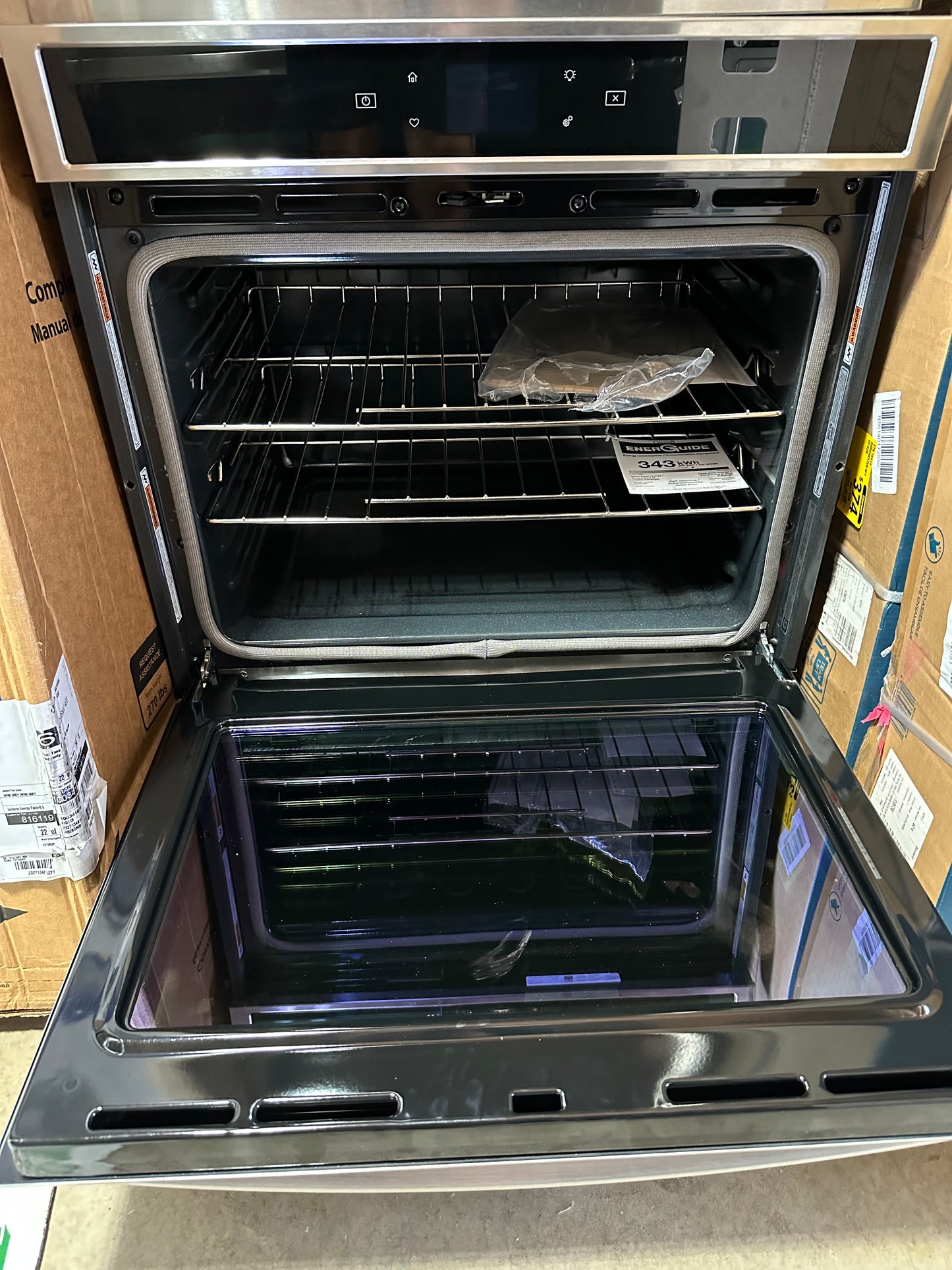 Whirlpool - 30" Built-In Single Electric Wall Oven - Stainless Steel