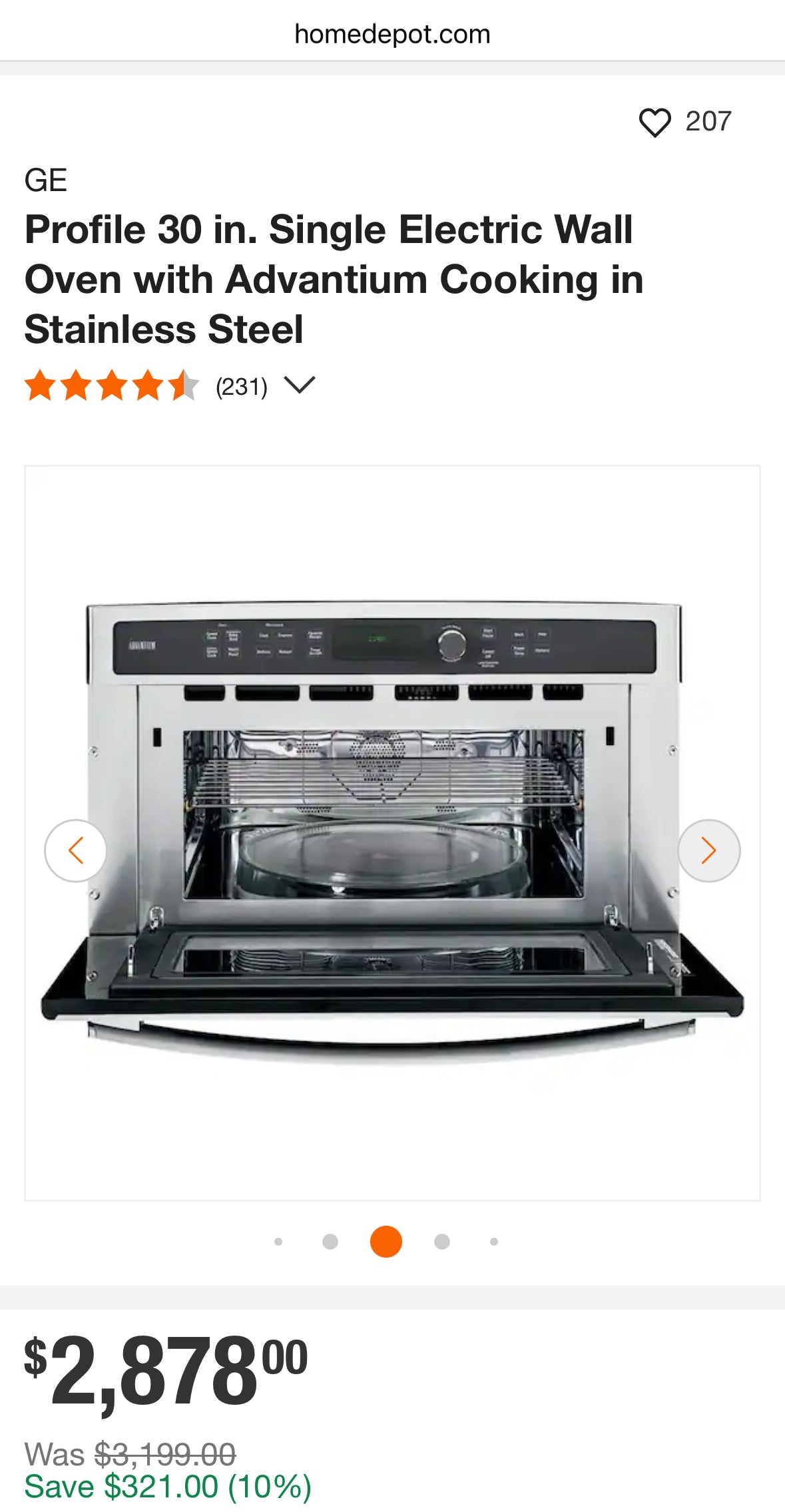 GE Profile 30 in. Single Electric Wall Oven with Advantium Cooking in Stainless Steel