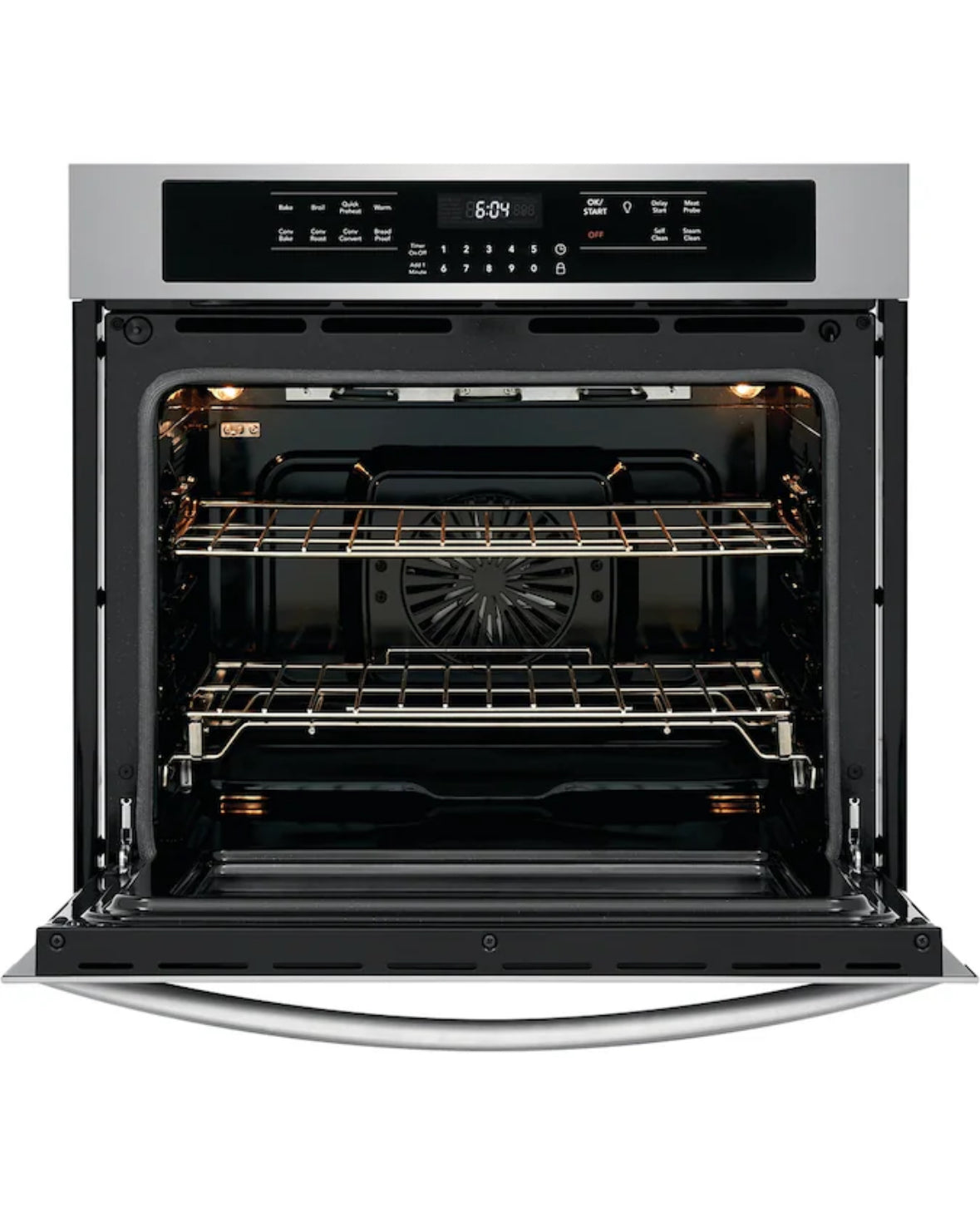 Frigidaire Gallery 30 inch Single Electric Wall Oven True Convection and Self + Steam Cleaning (Fingerprint Resistant Stainless Steel)