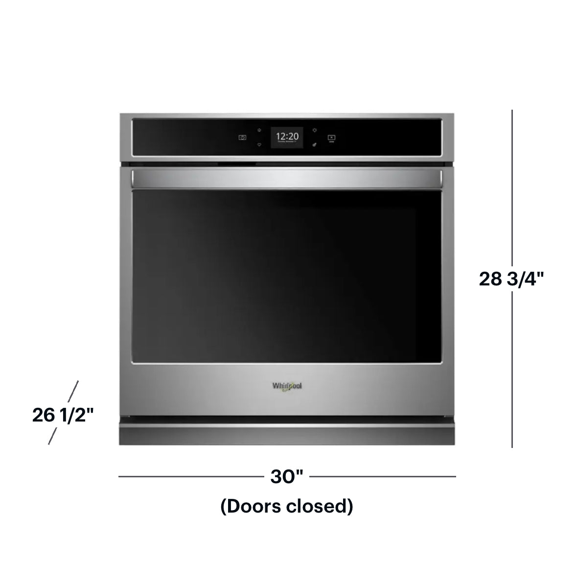 Whirlpool - 30" Built-In Single Electric Wall Oven - Stainless Steel