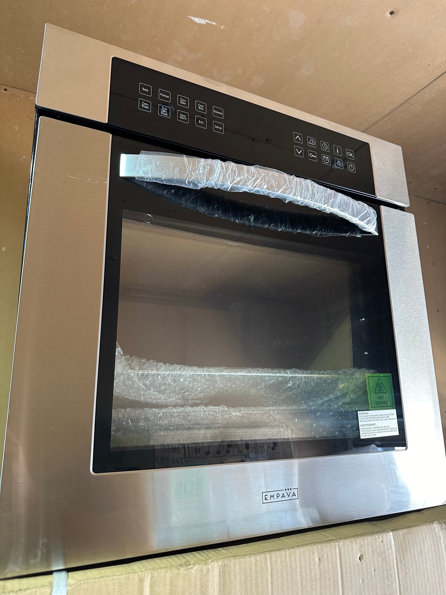Empava 24-in Single Electric Wall Oven Single-fan (Stainless Steel)