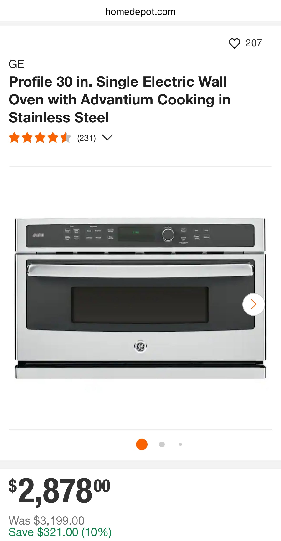 GE Profile 30 in. Single Electric Wall Oven with Advantium Cooking in Stainless Steel