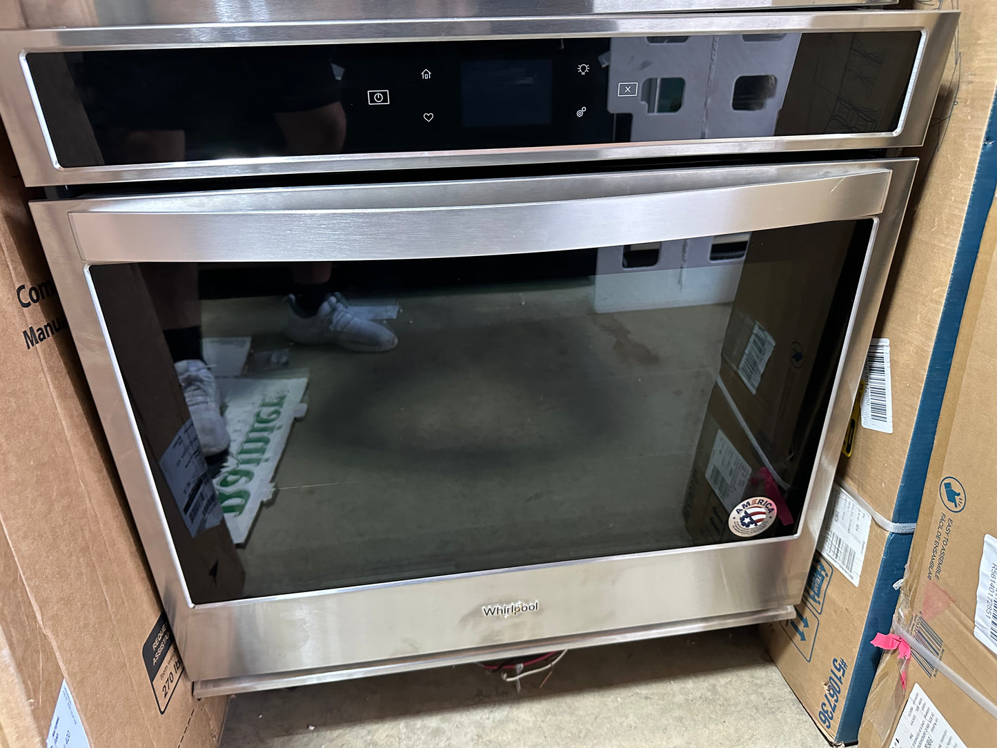 Whirlpool - 30" Built-In Single Electric Wall Oven - Stainless Steel