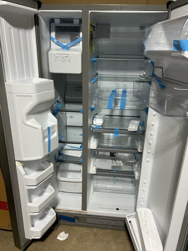 Whirlpool - 21.4 Cu. Ft. Side-by-Side Refrigerator with Fingerprint Resistant - Stainless Steel