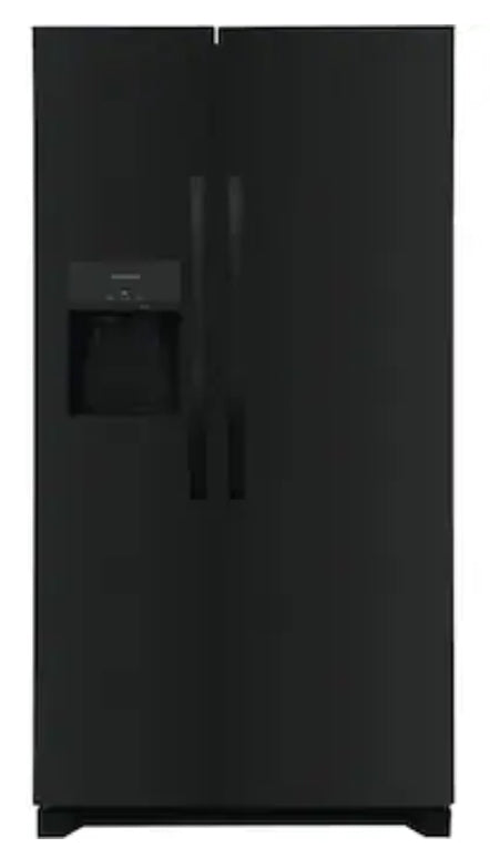 Frigidaire 25.6-cu ft Side-by-Side Refrigerator with Ice Maker, Water and Ice Dispenser (Black)