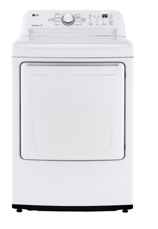 LG 7.3 Cu. Ft. Vented Electric Dryer in White with Sensor Dry