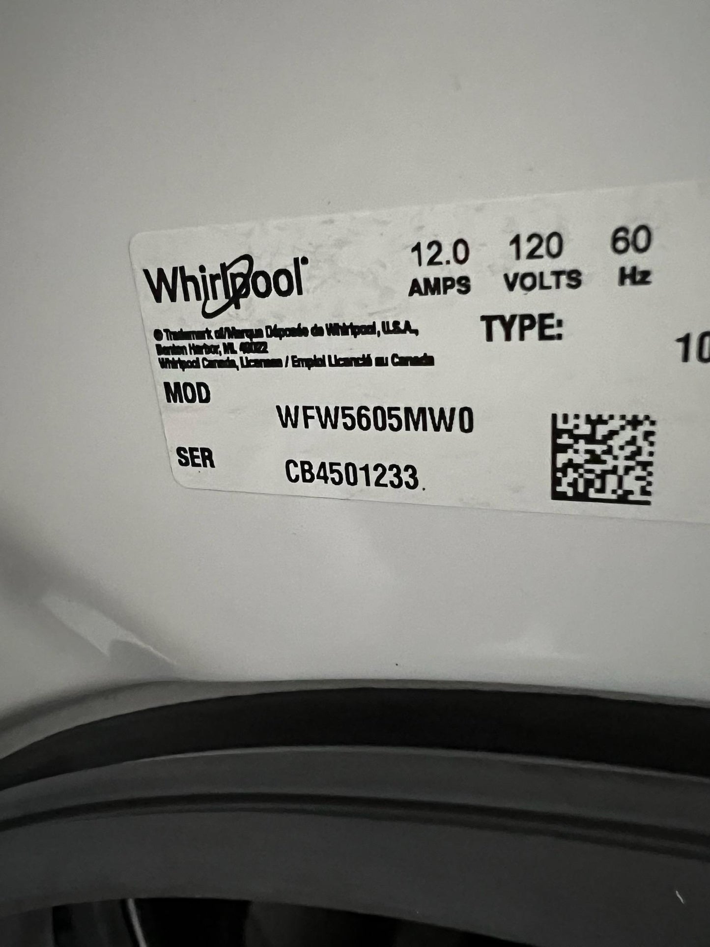 Whirlpool - 4.5 Cu. Ft. High-Efficiency Stackable Front Load Washer with Steam and Tumble Fresh - White