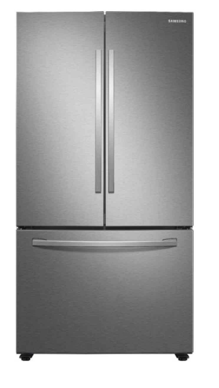 Samsung - 28 cu. ft. 3-Door French Door Refrigerator with Large Capacity - Stainless Steel