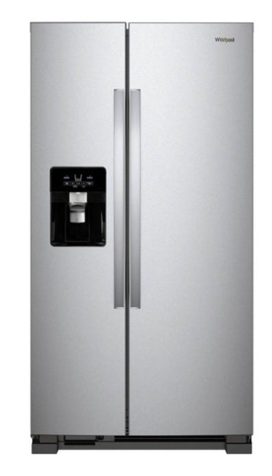 Whirlpool - 21.4 Cu. Ft. Side-by-Side Refrigerator with Fingerprint Resistant - Stainless Steel